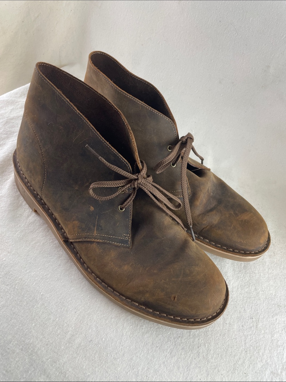 Olukai Men's Brown Leather Chukka Boots Size 14